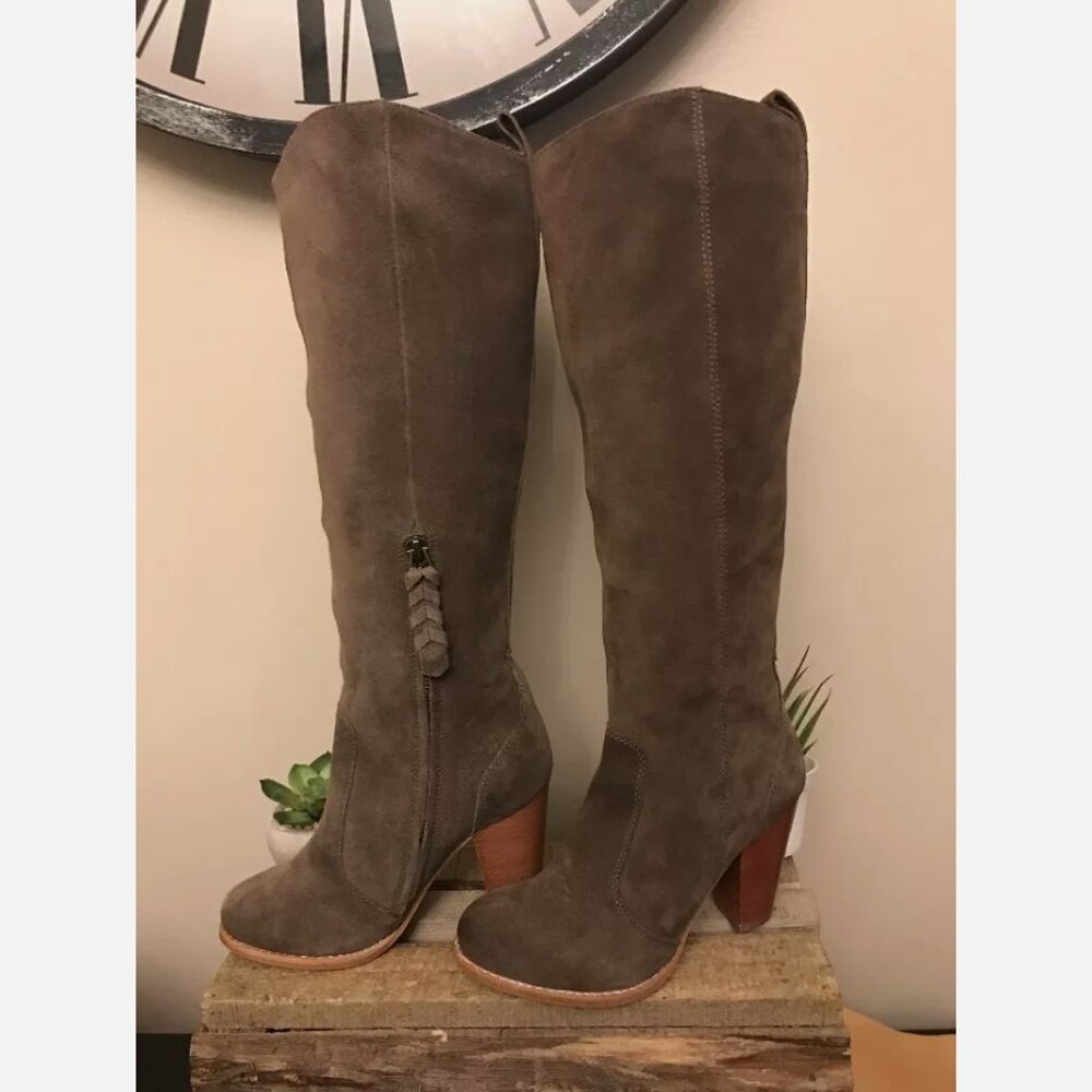 New Anthropologie Joie Dagny Boots Suede Knee High Size 5.5 MSRP: $240 - Picture 4 of 8